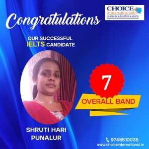 Successful IELTS Candidate - Shruti Hari