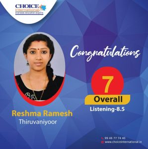 Successful Candidate - Reshma Ramesh