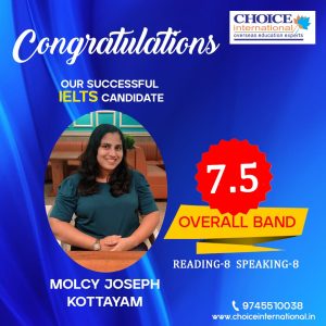 Successful IELTS Candidate - Molcy Joseph