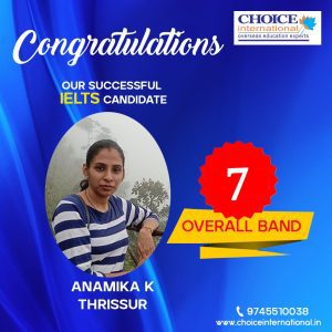 Successful IELTS Candidate - Anamika K
