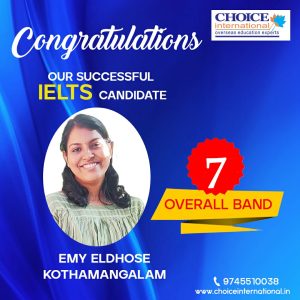 Successful IELTS Candidate - Emy Eldhose