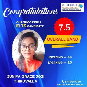 Successful IELTS Candidate - Juniya Grace Joji