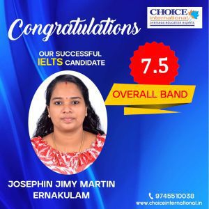 Successful IELTS Candidate - Josephin Jimy Martin