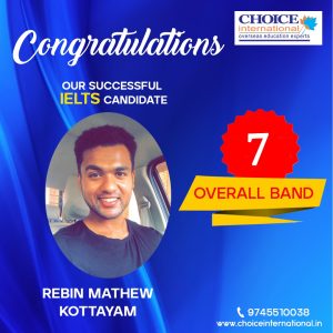 Successful IELTS Candidate - Rebin Mathew