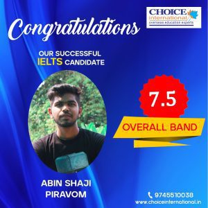 Successful IELTS Candidate - Abin Shaji