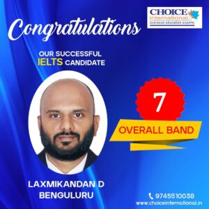 Successful IELTS Candidate - Laxmikandan D