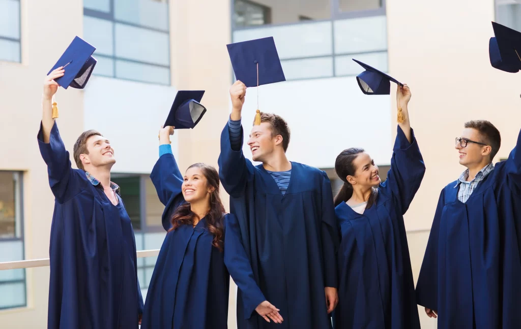 students on their graduation day